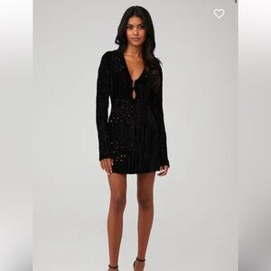 NWOT - Hemant and Nandita Elegant Black Lace Dress